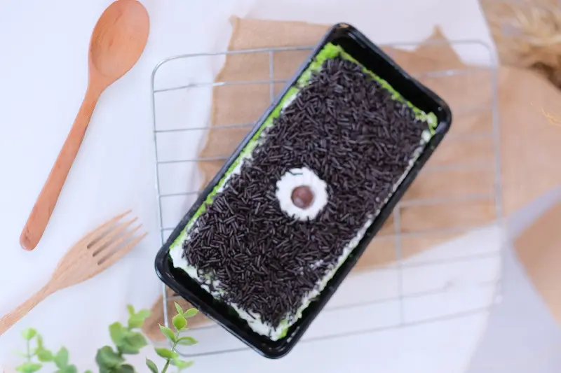 Brownies Kukus Pandan Full Coklat M.