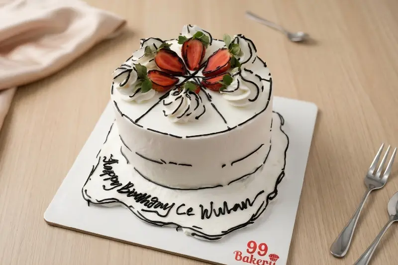 Comic Cake - Party Size Pop-Art Berry (C6)