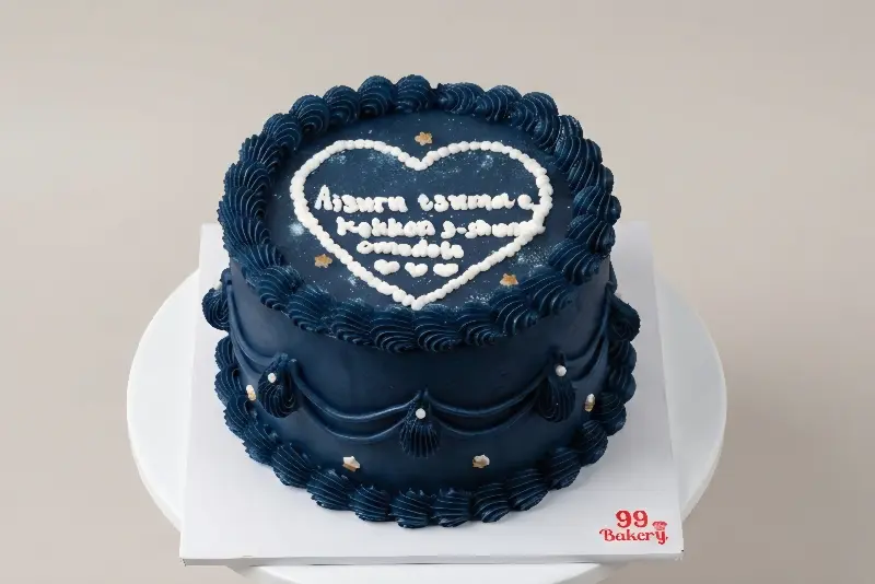 Vintage Cake - Celebration Size Midnight Starry (V4)