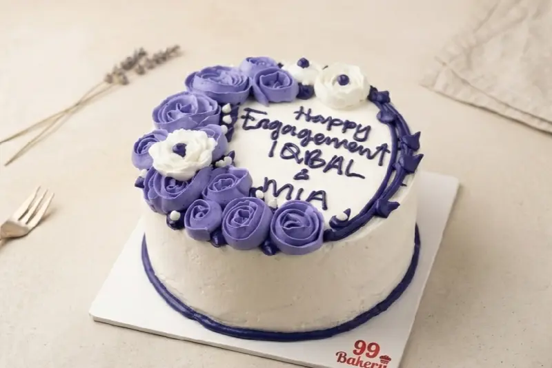Blossom Cake - Promise Lavender Celebration Size (A3)
